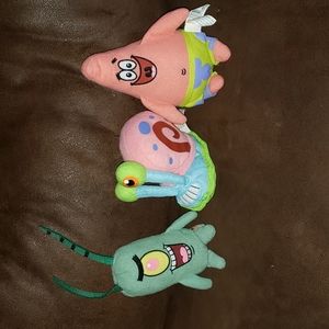 SpongeBob, Gary, & Plankton Plushy Set
